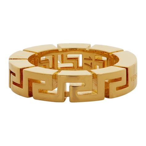 versace gold meander ring|versace rings for sale.